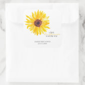 A Little Sunflower is on the Wayシャワーシール スクエアシール (バッグ)