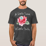 A Little Sweet A Little 不気味 - Halloweenバラ Tシャツ