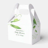 A Little Sweet Pea Is On The Way Baby Shower フェイバーボックス (裏面サイド)