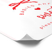 A Little Sweetheart Babies are sweet coquette Bow ポスター (角)