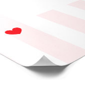 A Little Sweetheart Baby Shower Bow Welcome ポスター (角)