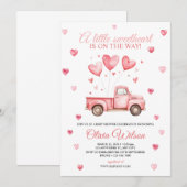 A Little Sweetheart Baby Shower Invitation  招待状 (正面/裏面)