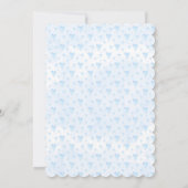 A little Sweetheart blue Truck Baby Shower 招待状 (裏面)