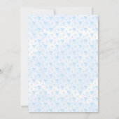 A little Sweetheart blue Truck Baby Shower 招待状 (裏面)