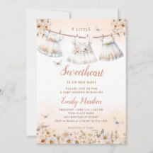 A little sweetheart Boho Cloths Girl Baby Shower