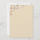 A little sweetheart Boho Cloths Girl Baby Shower 招待状 (裏面)