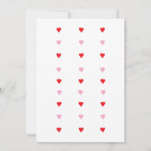 A little sweetheart cute Valentines baby shower 招待状 (裏面)