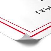 A Little Sweetheart Frame Welcome Baby Shower ポスター (角)