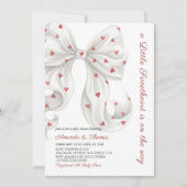 A Little sweetheart Gender Neutral Baby Shower 招待状 (正面)