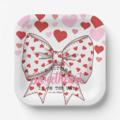A Little Sweetheart Is on the way baby shower ペーパープレート (正面)