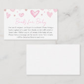 A little Sweetheart is on the Way Books forベビー 名刺 (正面/裏面)