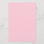 A Little Sweetheart Is On The Way Girl Baby Shower 招待状 (裏面)