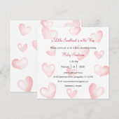 A Little Sweetheart is on the Way Invitation 招待状 (正面/裏面)