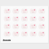 A Little Sweetheart is on the Way Labels, Stickers ラウンドシール (シート)