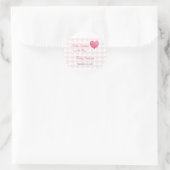 A Little Sweetheart is on the Way Labels, Stickers ラウンドシール (バッグ)