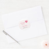 A Little Sweetheart is on the Way Labels, Stickers ラウンドシール (封筒)
