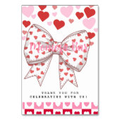 A Little Sweetheart "Momosa"ミモザバー テーブルナンバー (裏面)