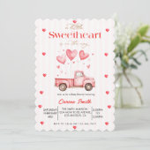 A  Little Sweetheart truck Baby Shower  招待状 (スタンド正面)