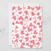 A Little Sweetheart Valentine Baby Is on her way 招待状 (裏面)