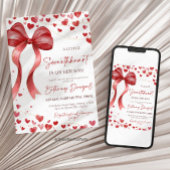 A Little Sweetheart Valentine Baby Is on her way  招待状