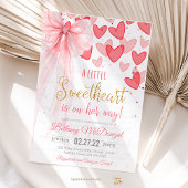 A Little Sweetheart Valentine Baby Is on her way 招待状