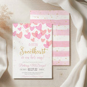 A Little Sweetheart Valentine Baby Is on her way  招待状