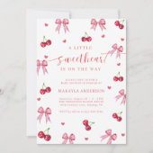 A Little Sweetheart Valentine Baby Shower 招待状 (正面)