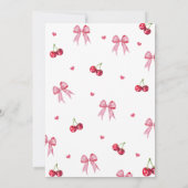 A Little Sweetheart Valentine Baby Shower 招待状 (裏面)