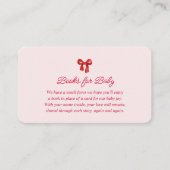 A Little Sweetheart Valentine Coquette Baby Shower エンクロージャーカード (正面)