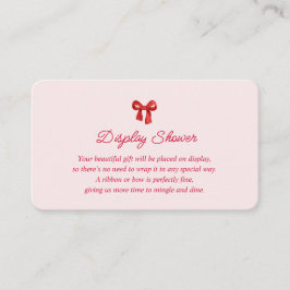 A Little Sweetheart Valentine Coquette Baby Shower エンクロージャーカード