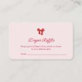 A Little Sweetheart Valentine Coquette Baby Shower エンクロージャーカード (正面)