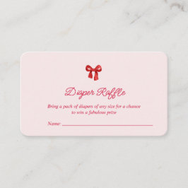 A Little Sweetheart Valentine Coquette Baby Shower エンクロージャーカード