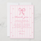 A Little Sweetheart Valentine's Baby Shower サンキューカード (正面)