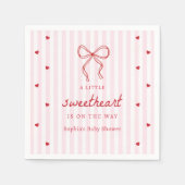 A Little Sweetheart Valentine's Baby Shower スタンダードカクテルナプキン (正面)