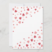 A  Little Sweetheart valentine's Baby Shower   招待状 (裏面)