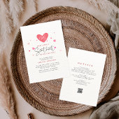 A little Sweetheart Valentines Baby Shower  招待状