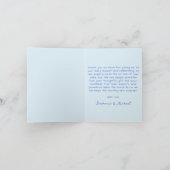 A Little Sweetheart Valentines Boy Baby Shower サンキューカード (内部)