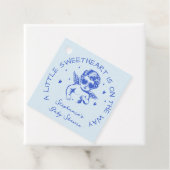 A Little Sweetheart Valentines Boy Baby Shower フェイバータグ (インサイチュ)