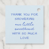 A Little Sweetheart Valentines Boy Baby Shower フェイバータグ (裏面)