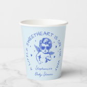 A Little Sweetheart Valentines Boy Baby Shower 紙コップ (裏面)