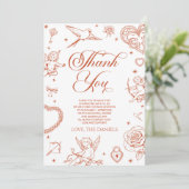 A Little Sweetheart Valentine's Day Baby Shower サンキューカード (スタンド正面)