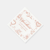 A Little Sweetheart Valentine's Day Baby Shower スタンダードカクテルナプキン (角)