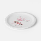 A Little Sweetheart Valentine's Day Baby Shower ペーパープレート (アングル)