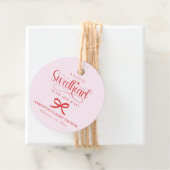 A little sweetheart Valentines girl baby shower フェイバータグ (インサイチュ)