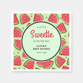 A Little Sweetie Summer Watermelon Baby Shower  スタンダードカクテルナプキン