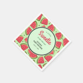 A Little Sweetie Summer Watermelon Baby Shower  スタンダードカクテルナプキン (角)