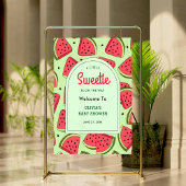 A Little Sweetie Watermelon Baby Shower Welcome  ポスター