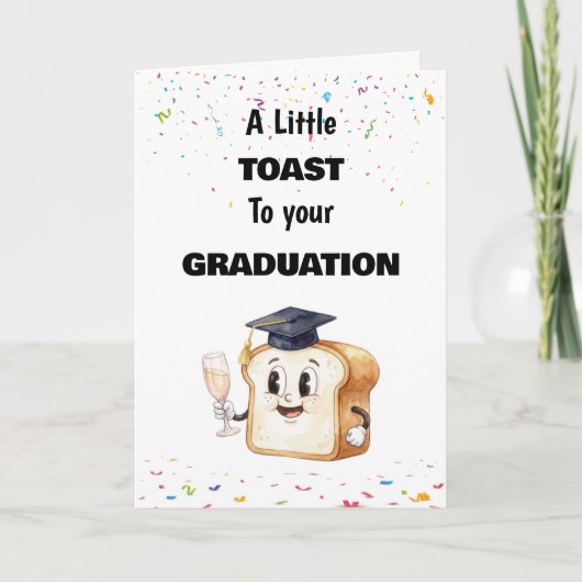 A Little Toast to Your Graduation, Congrats Grad  カード (正面)