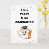 A Little Toast to Your Graduation, Congrats Grad  カード (黄色い花)