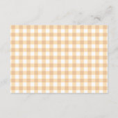 A Little Turkey Baby Shower Diaper Raffle エンクロージャーカード (裏面)